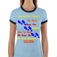 Sucker Women's Ringer T Shirt - Thumbnail 2