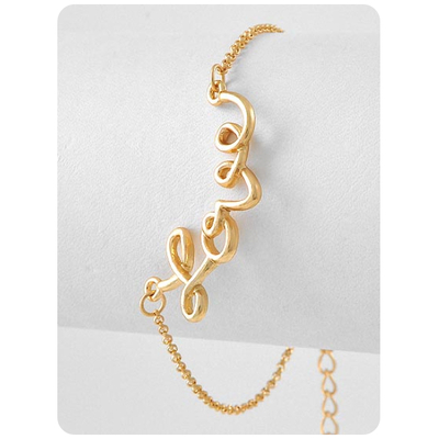 Kayla - chained love bracelet