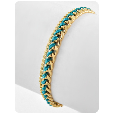 Camille - braided duo chain bracelet