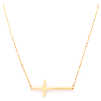 Cecilia - reversible cross necklace