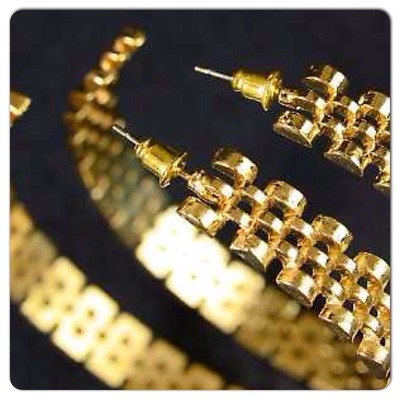 Jubilee style hoop earrings large