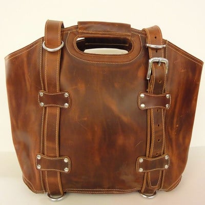 Dove road large leather bag - full grain