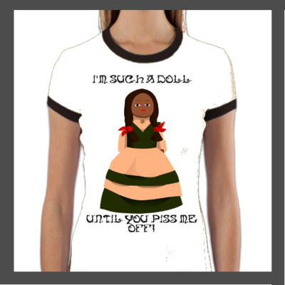 Such A Doll Women's Ringer T