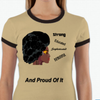 I Am Proud Women's Ringer T Shirt - Thumbnail 1