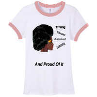 I Am Proud Women's Ringer T Shirt - Thumbnail 2