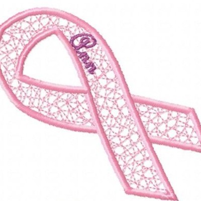 Personalized awareness ribbon ornaments