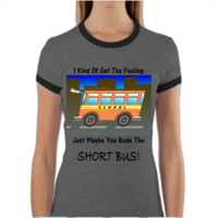 Short Bus Women's Ringer T Shirt - Thumbnail 2