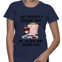 No Drama Women's Basic T Shirt - Thumbnail 2