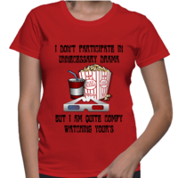 No Drama Women's Basic T Shirt - Thumbnail 3