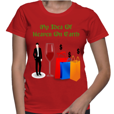 Heaven on earth women's basic t shirt