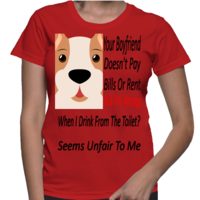 Your Boyfriend Women's Basic T Shirt - Thumbnail 3