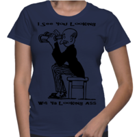 I See You Looking Women's Basic T Shirt - Thumbnail 2