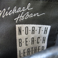 Michael Hoban Designer Black Leather Jacket - Thumbnail 4