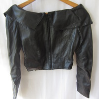 Michael Hoban Designer Black Leather Jacket - Thumbnail 2