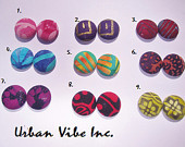 New Urban Spring Summer Button Earring (Pick Your Design)