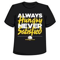 Unisex Dark Grey Heather Crews - Always Hungry Shirt