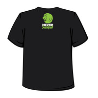 Charcoal V-Neck - White & Green / Train Dirty - Thumbnail 1