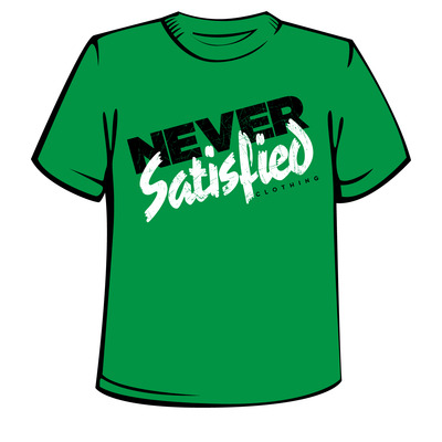 Green crew necks - black & white/nsc