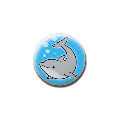 Button / magnet : dolphin