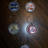 Bottle Cap Key Rings & Zipper Pulls - Thumbnail 2