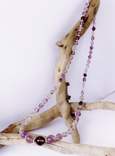 Graduated Faceted Fluorite Necklace
