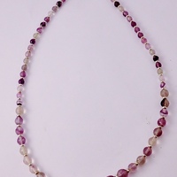 Graduated Faceted Fluorite Necklace - Thumbnail 1