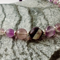 Graduated Faceted Fluorite Necklace - Thumbnail 2