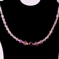 Graduated Faceted Fluorite Necklace - Thumbnail 4