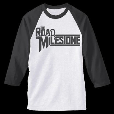 The road to milestone - baseball tee