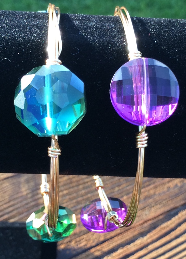 Faceted Circular Stone Bracelet