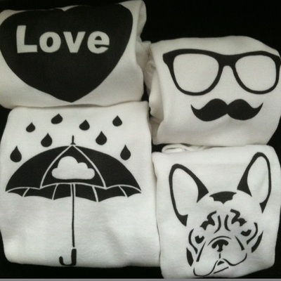 Rainy days onesie new black and white