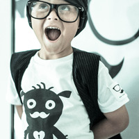 Mr Key to my Heart Monster T-Shirt New Black and White - Thumbnail 3