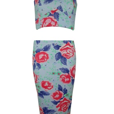 Floral skirt set