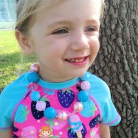 Cotton Candy Ice Cream Pendant Chunky Necklace & Hair Bow Sets Perfect Photo Props/Bubblegum Jewelry/Girls Jewelry - Thumbnail 3