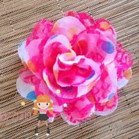 Rainbow Ice Cream Pendant Chunky Necklace & Hair Bow Set Perfect Photo Props/Bubblegum Beads/Girls Jewelry - Thumbnail 2