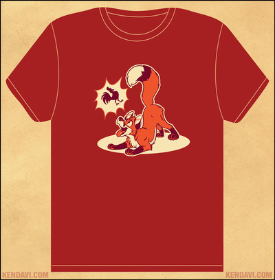 T-Shirt - "Cock Fox" 