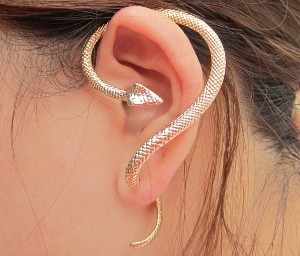 Snake Ear Wrap/Cuff Earring - Gold