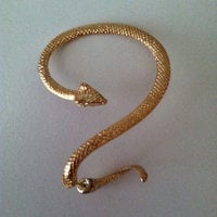 Snake Ear Wrap/Cuff Earring - Gold - Thumbnail 1