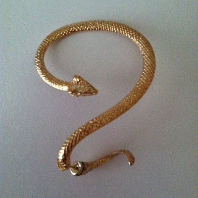 Snake ear wrap/cuff earring - gold
