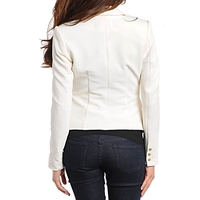 White Blazer w/ Gold Buttons - Thumbnail 1