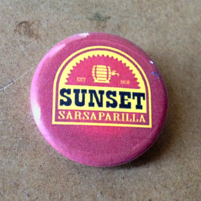 Sunset Sarsaparilla Pinback Button