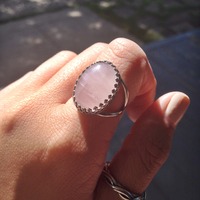 Med. Rose Quartz Ring - Thumbnail 4