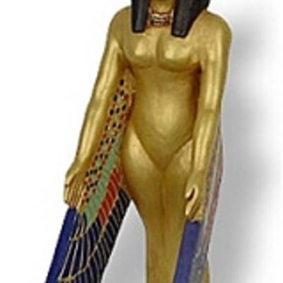 Isis mother of all gods winged standing egyptian sculpture e-314gp