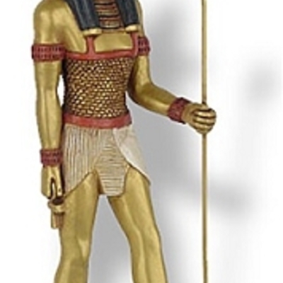 Anubis god of the dead standing egyptian sculpture small e-316gp