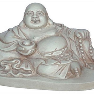 Happy buddha ho tai reclining statue miniature stone o-088s