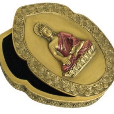 Buddha earth touching pose treasure box o-093gr