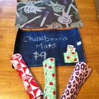 Chalkboard mats