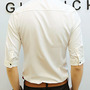 New Fashion Slim Half Sleeves Causal Shirts 907SJ-060-58-White-2
