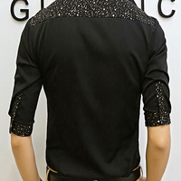 New Fashion Slim Half Sleeves Causal Shirts 907SJ-060-58-White - Thumbnail 4