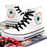 Harajuku eye eyeball female canvas shoes tide - Thumbnail 1
